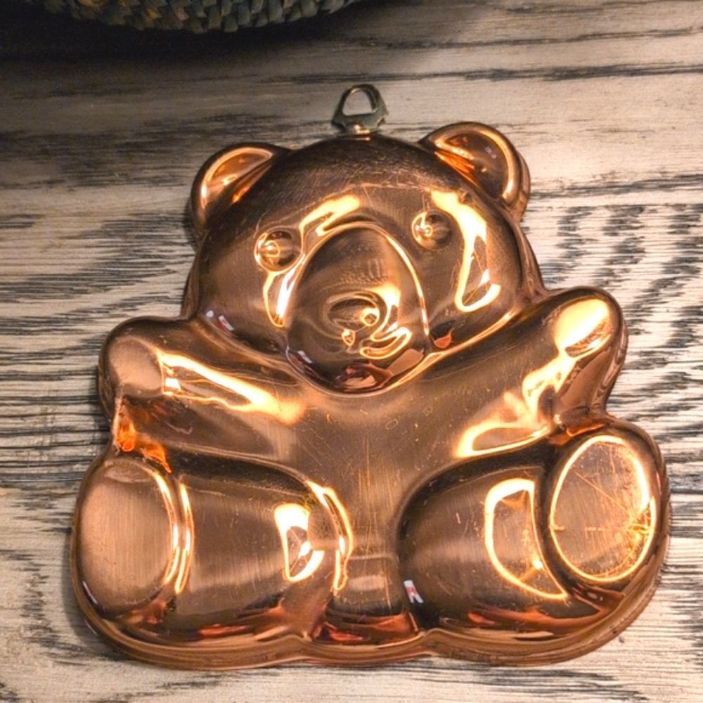 Copper Baby Bear Hanging Mold Made in Portugal